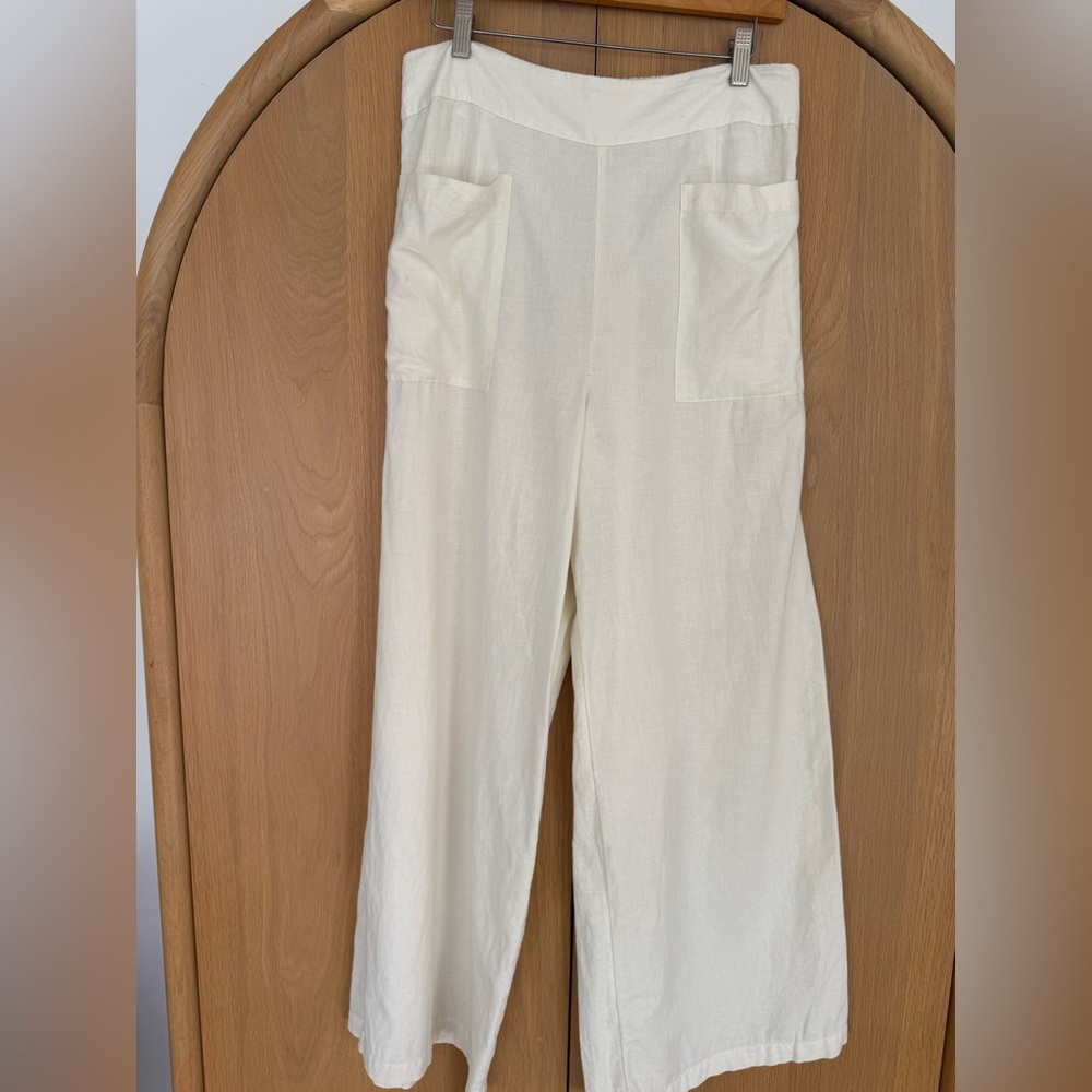 O’Neill NWOT Cream Wide Leg Pants Size L